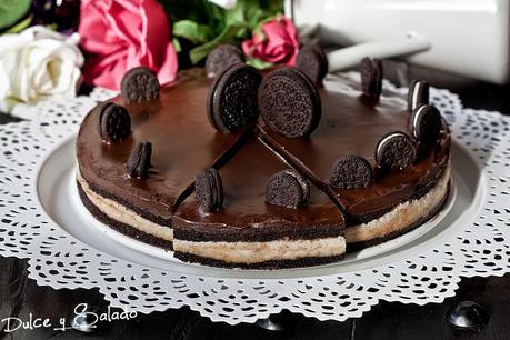 Tarta de Oreo, Chocolate y Queso Tarta de Oreo, Chocolate y Queso