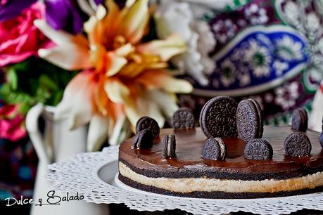 Tarta de Oreo, Chocolate y Queso Tarta de Oreo, Chocolate y Queso