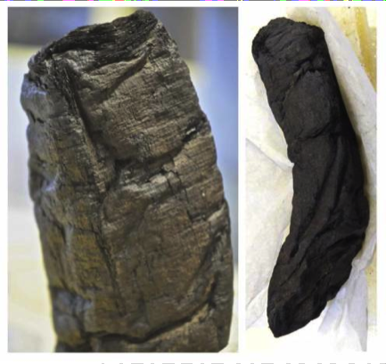 Descifrado un papiro calcinado por el Vesubio en el siglo I D.C. gracias a la tecnología XCT Descifrado un papiro calcinado por el Vesubio en el siglo I D.C. gracias a la tecnología XCT
