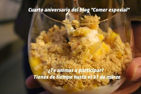 Cuarto cumpleaños de Comer especial y sorteo