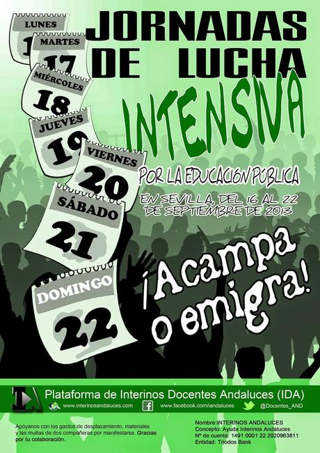 Diseño Gráfico: Cartel Jornadas de lucha intensiva IDA Diseño Gráfico: Cartel Jornadas de lucha intensiva IDA