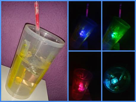 Vasos y hielos luminosos. Vasos y hielos luminosos.