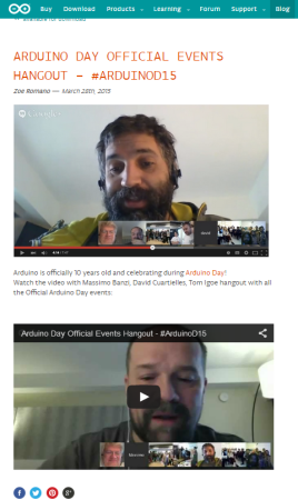 Hoy es Arduino Day #ArduinoD15 da