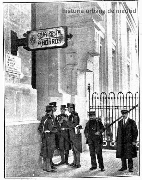 Correos y Telégrafos militarizados. Madrid, 1918