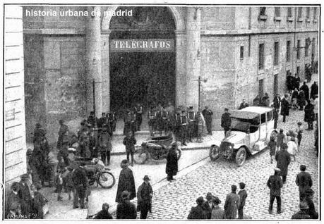 Correos y Telégrafos militarizados. Madrid, 1918