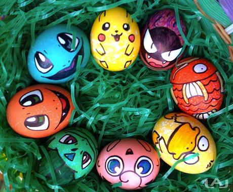 decorar huevos pascua pokemon