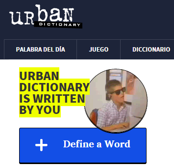 Urban Dictionary. Diccionario de jergas en inglés