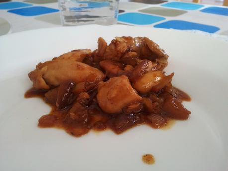 Pollo con almendras Pollo con almendras