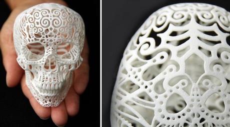 Revolución creativa y DIY. Imprime la decoración sin salir de casa Filigree Skull por Joshua