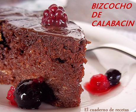 Bizcocho de calabacín Bizcocho Integral de Calabacín {Sin Azúcar}