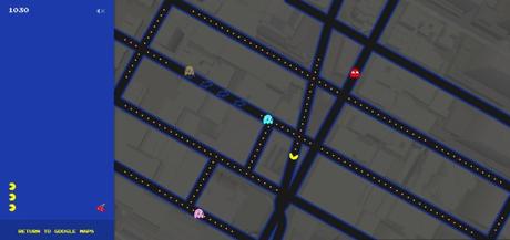 Google convierte Google Maps en un tablero de Pac-Man para el April Fools’ Day