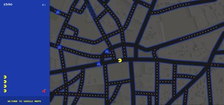 Google convierte Google Maps en un tablero de Pac-Man para el April Fools’ Day