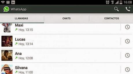 Whatsapp con llamadas de voz Whatsapp con llamadas de voz
