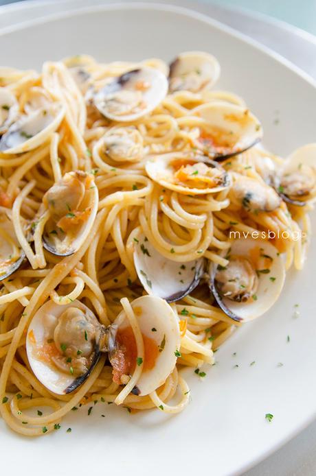 receta-espaguetis-almejas Recta paso a paso de Espaguetis integrales con almejas