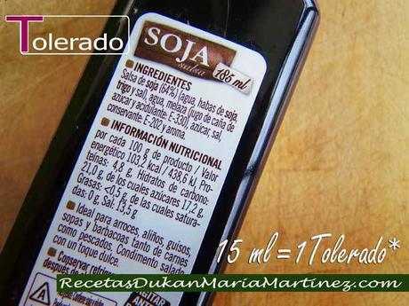 Salsa de Soja y dieta Dukan ¿apta o tolerada? Salsa de Soja y dieta Dukan ¿qué marcas son aptas desde Ataque?