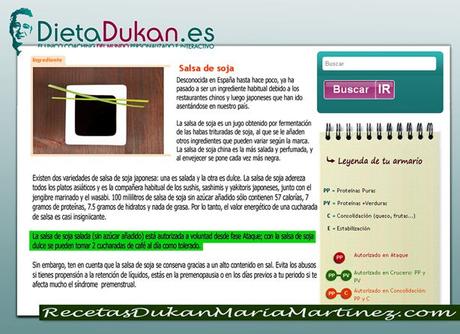 Salsa de Soja y dieta Dukan ¿apta o tolerada? Salsa de Soja y dieta Dukan ¿qué marcas son aptas desde Ataque?