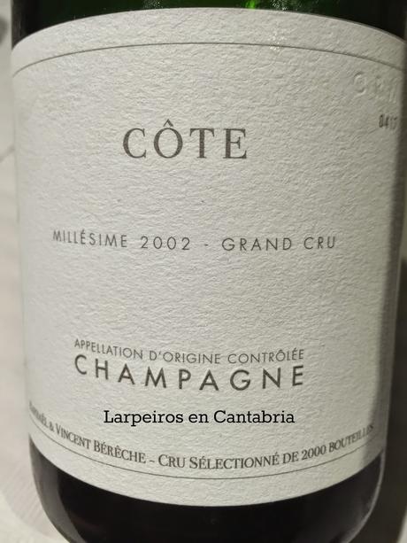 Champagne Côte Grand Cru Millésime 2002 Béreèche Et Fils