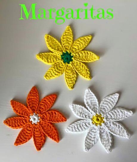 MARGARITAS AL CROCHET