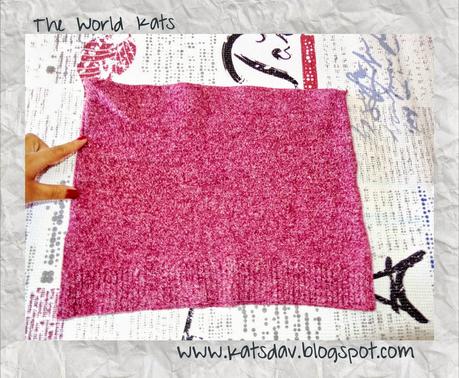 Transformación un jersey en una falda Transformación un jersey en una falda