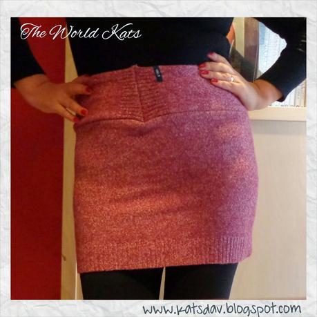 Transformación un jersey en una falda Transformación un jersey en una falda