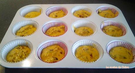 Muffins de jamón y cebolla Muffins de jamón y cebolla