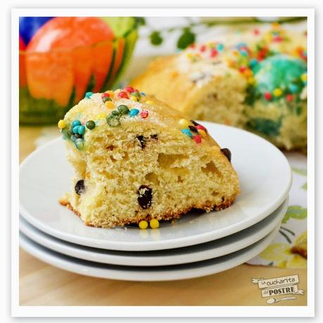 SEMANA SANTA 2015 (II): MONA DE PASCUA CON CHIPS DE CHOCOLATE SEMANA SANTA 2015 (II): MONA DE PASCUA CON CHIPS DE CHOCOLATE