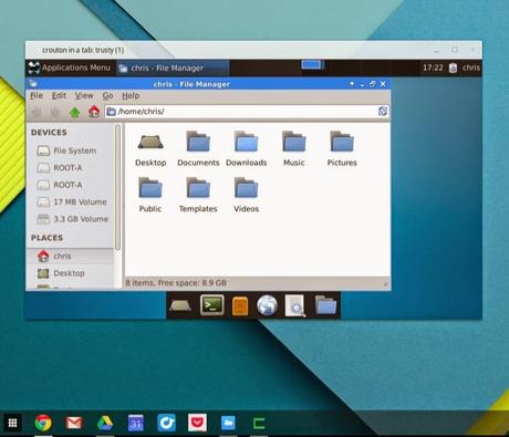 Como ejecutar Linux desde un tab de navegador en un Chromebook Como ejecutar Linux desde un tab de navegador en un Chromebook