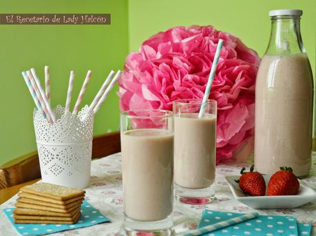 Batido de fresa y plátano Batido de fresa y plátano