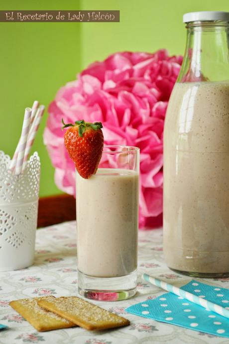 Batido de fresa y plátano Batido de fresa y plátano