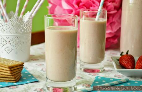 Batido de fresa y plátano Batido de fresa y plátano