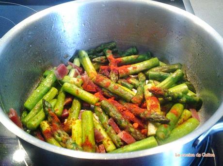 Caldereta de espárragos Caldereta de espárragos