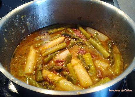 Caldereta de espárragos Caldereta de espárragos