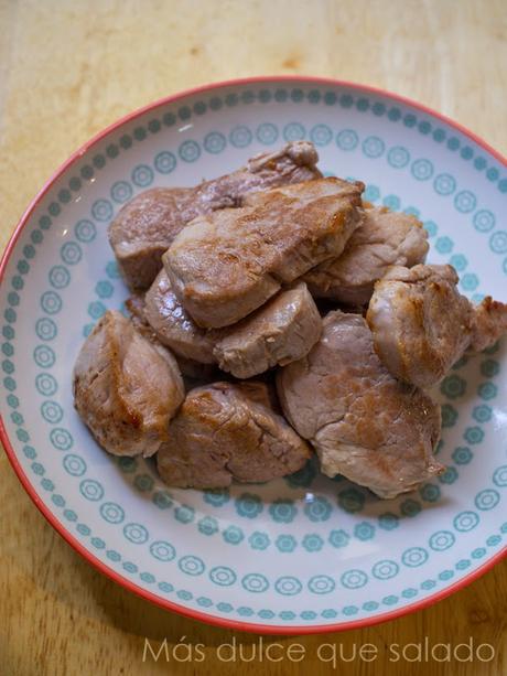 Solomillos en salsa agridulce Solomillos en salsa agridulce