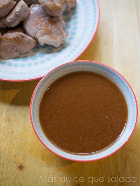 Solomillos en salsa agridulce Solomillos en salsa agridulce