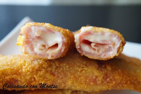 Rollitos de jamón y queso Rollitos de jamón y queso
