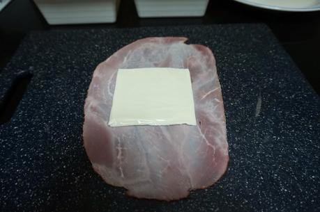 Rollitos de jamón y queso Rollitos de jamón y queso