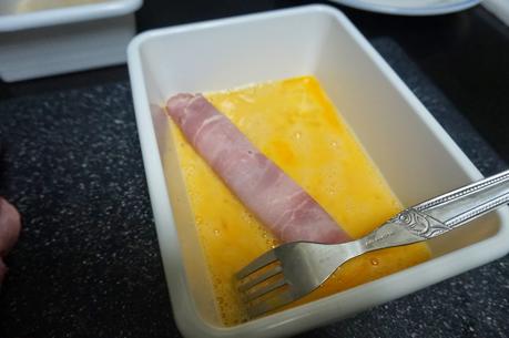 Rollitos de jamón y queso Rollitos de jamón y queso