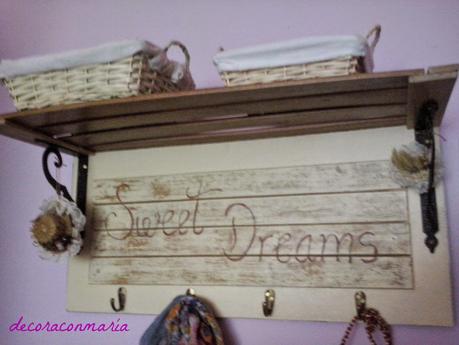 ♥ ♥ ♥ UN PERCHERO RÚSTICO CHIC ♥ ♥ ♥ UN PERCHERO RÚSTICO CHIC