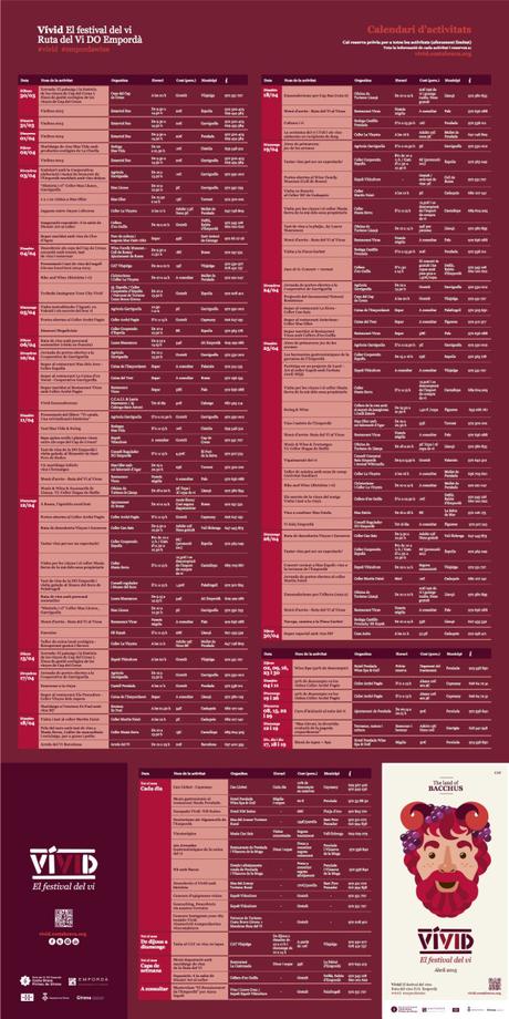 Vivid: enoturismo en la Costa Brava desplegable vivid cat
