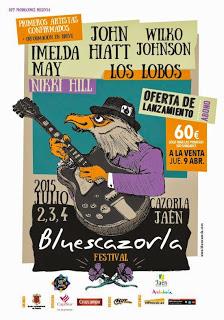 BluesCazorla 2015 tendrá a Wilko Johnson, Los Lobos, John Hiatt, Imelda May y Nikki Hill