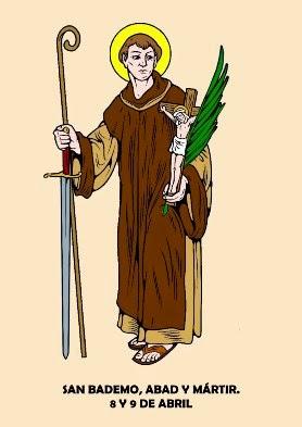 San Bademo, abad y mártir. San Bademo, abad y mártir.
