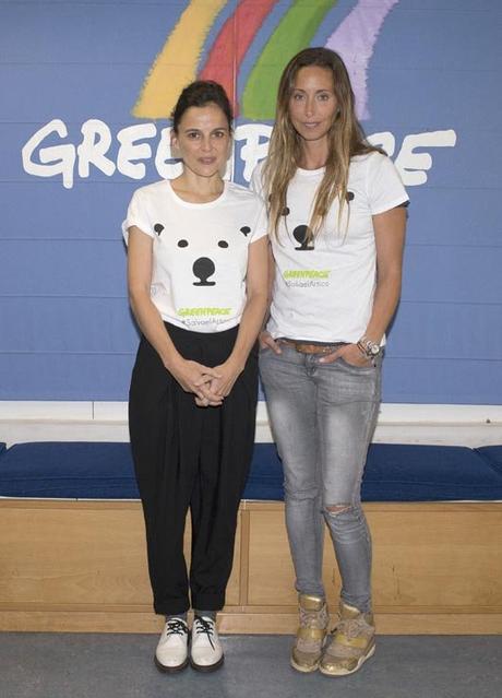 Elena Anaya y Gemma Mengual Greenpeace
