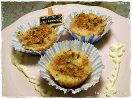 Muffins de atún a la pizza Muffins de atún a la pizza