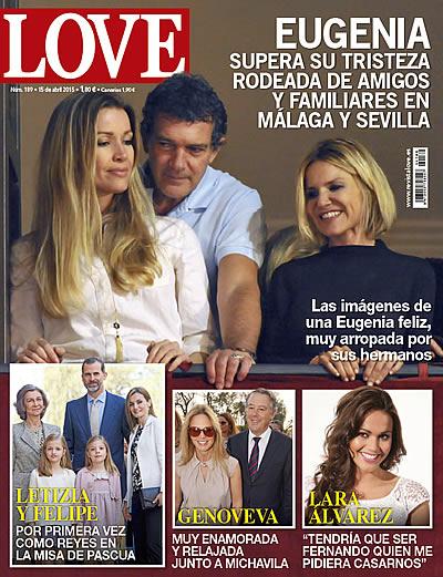 Eugenia Martínez de Irujo, Lara Álvarez, Genoveva Casanova y Mar Flores, en la revista ‘Love’ de esta semana Portada de la revista Love Eugenia Martínez de Irujo