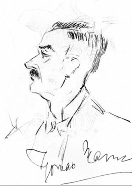 Autorretrato de Thomas Mann