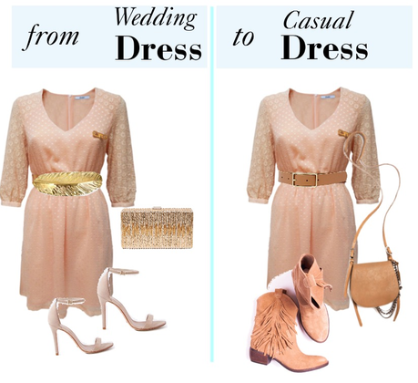 Wedding dress to Casual dress