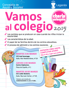 Charla para padres de leganés de cara al inicio del cole ¡¡Recomendable!! colegios leganés 2015