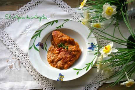 Pimientos del Piquillo rellenos de atún y bechamel El Ágora de Ángeles pimientos rellenos