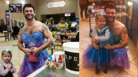 Hombre se  disfrazó de princesa por su sobrina