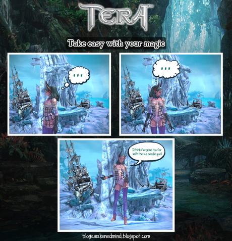 comic, magic,magia, humor, mago, mmorpg, off-topic, sorcerer, TERA, tira comica, frozen, velika, videogame, videojuego, hielo, take easy with your magic